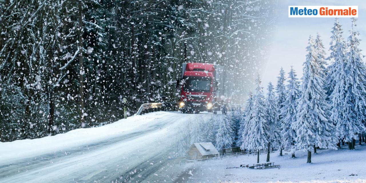 Neve sui rilievi e temperature ancora in calo