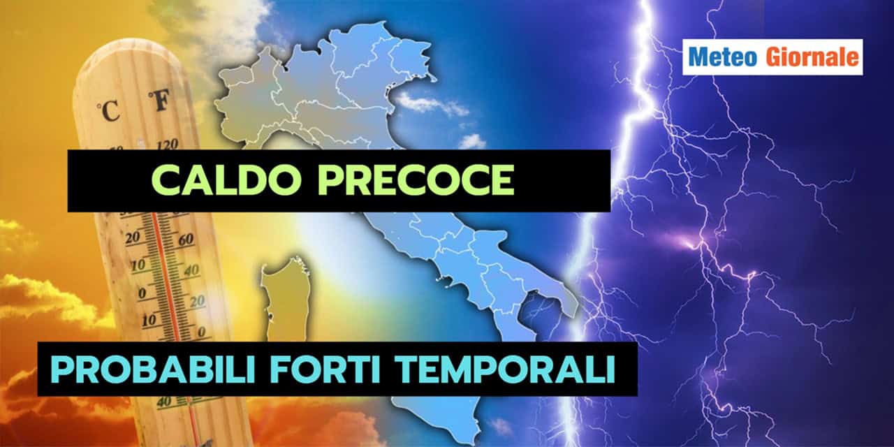 Meteo Aprile: caldo precoce, freddo tardivo e grandinate