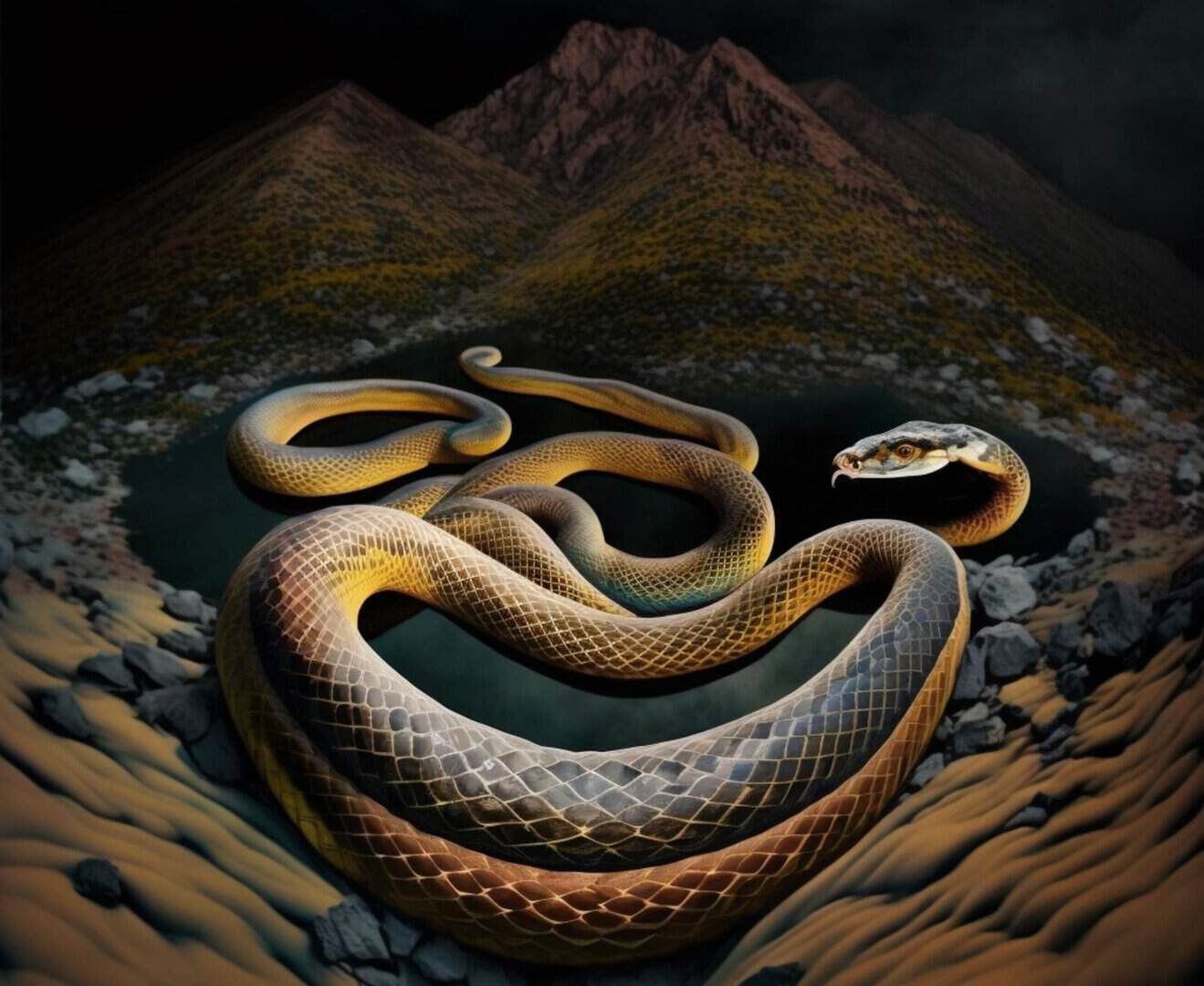 Scoperta in India antica specie di serpente gigante lunga 15 metri
