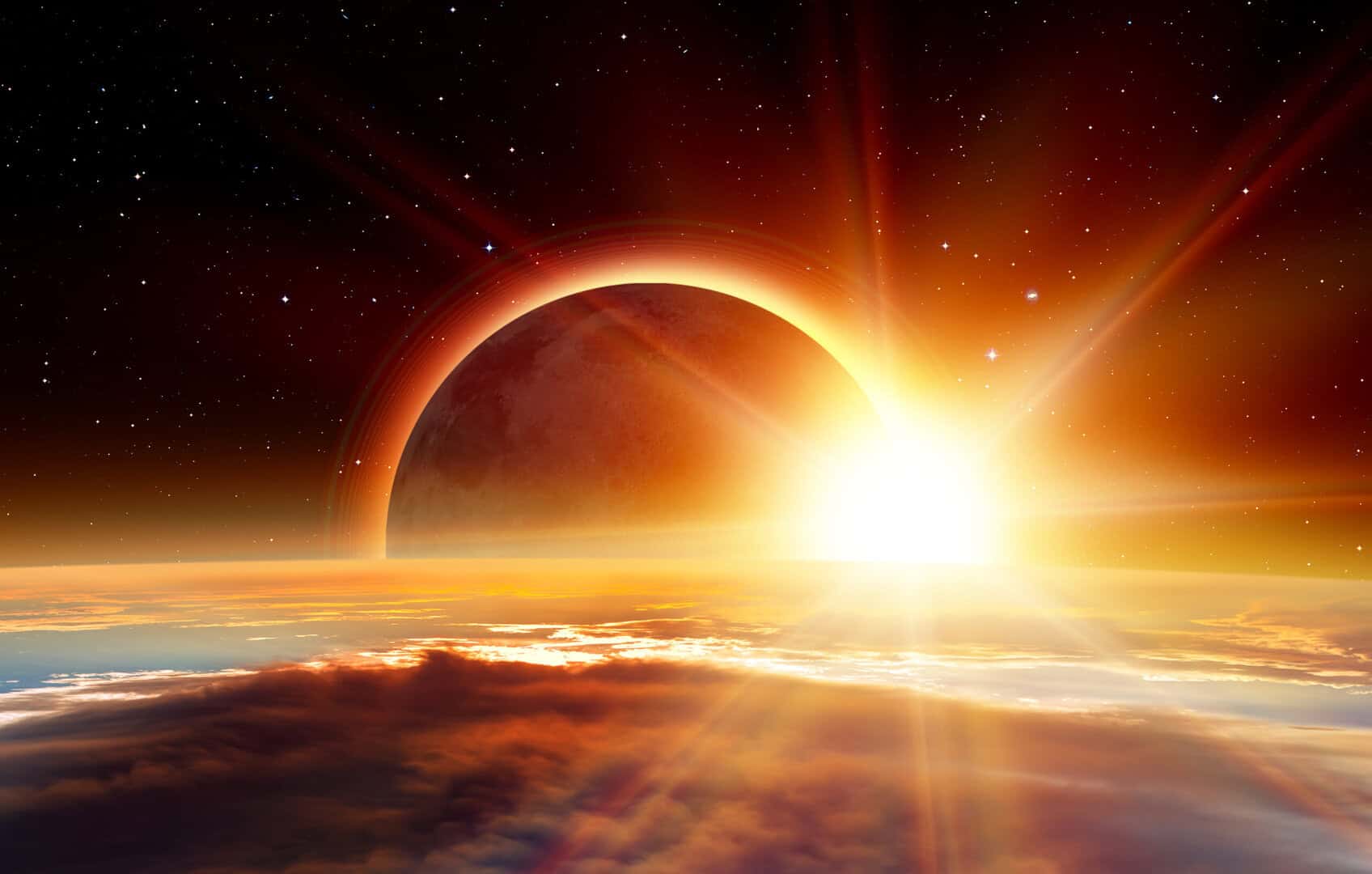 Eclissi Totale di Sole, eccezionale evento, 5 fasi