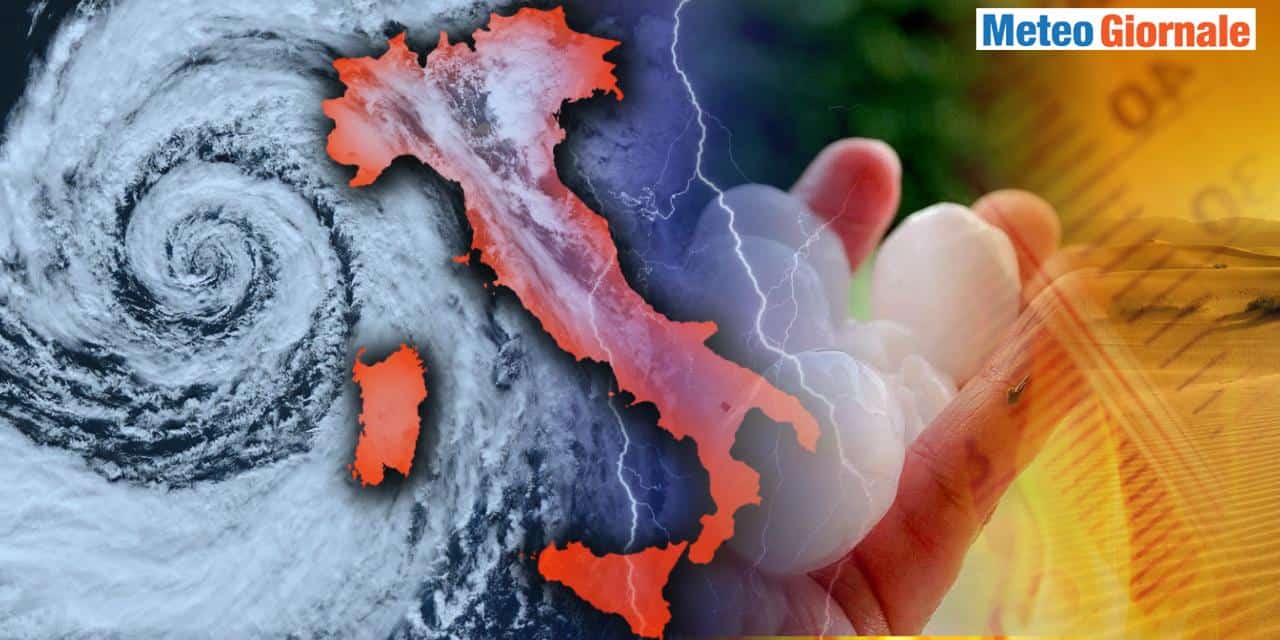 Meteo: caldo estivo a 30 gradi stop, spazzato via da pioggia e grandine