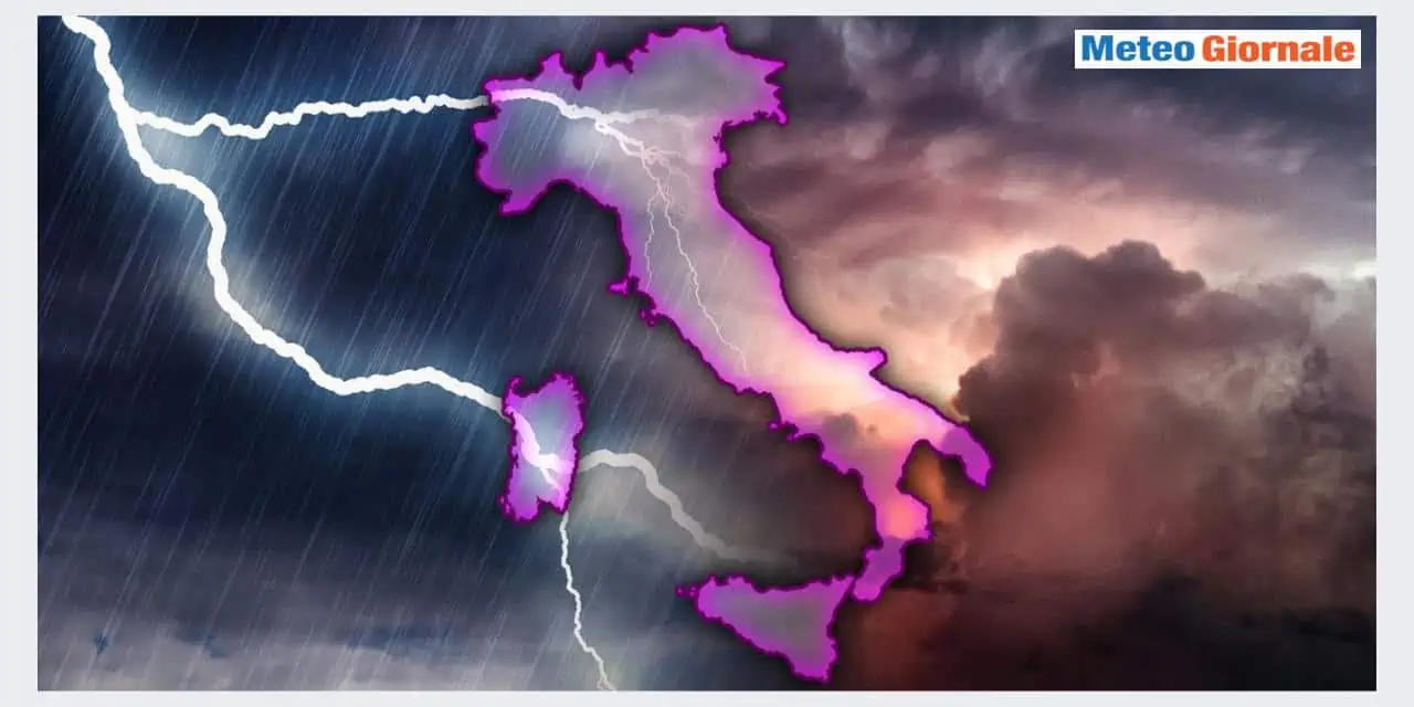 Fase turbolenta con temporali