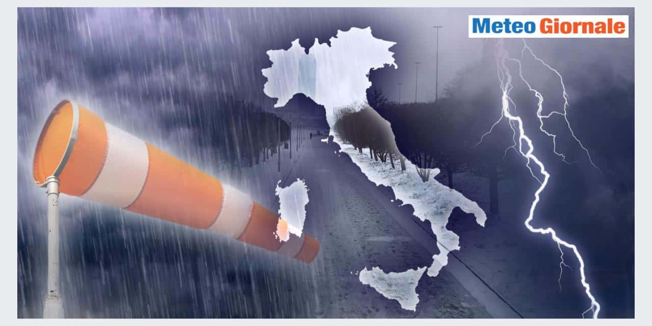 Meteo weekend, con più freddo, pioggia e neve: le aree più colpite