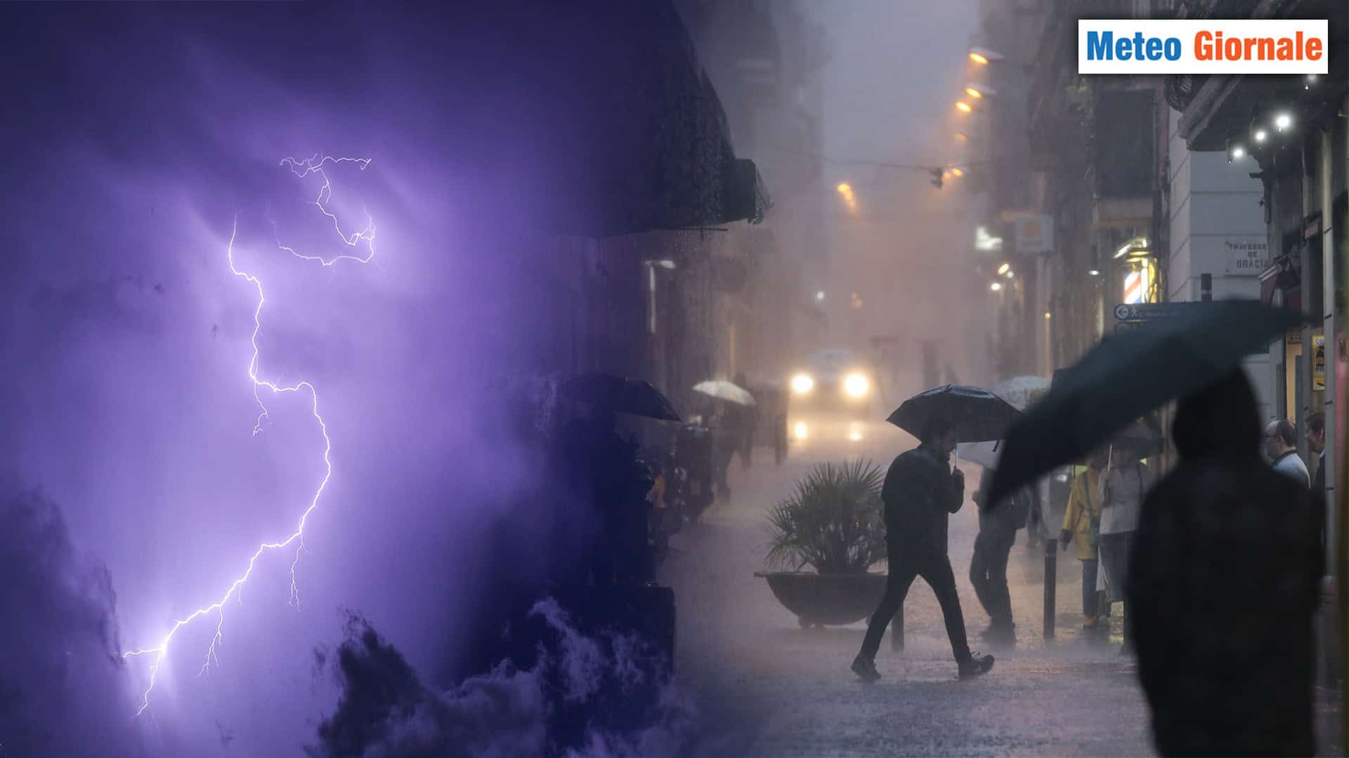 Meteo in peggioramento: Alto rischio di Piogge e Temporali su molte regioni