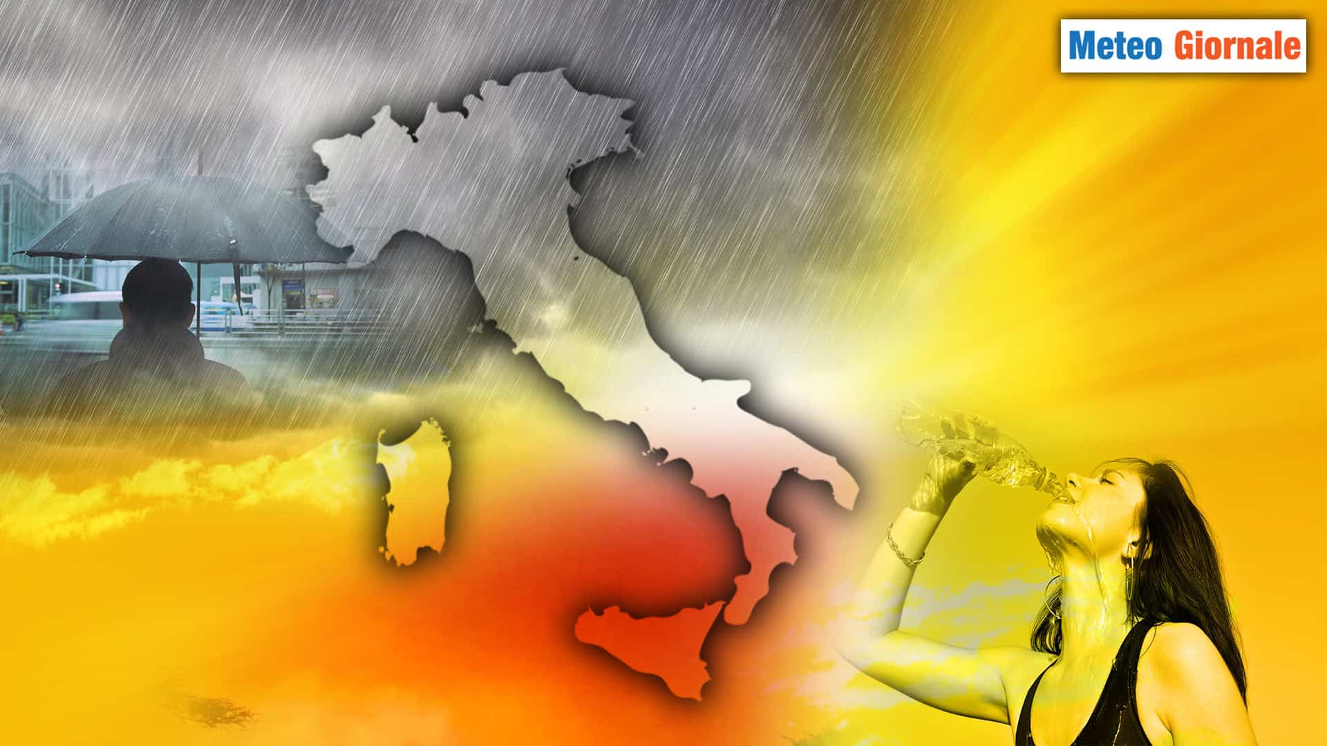 METEO 15 giorni, Italia letteralmente spaccata in due