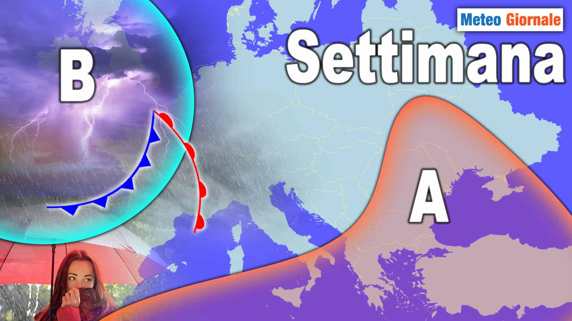 Meteo: Nuova settimana, Nuovo maltempo! Tornano Piogge e forti Temporali