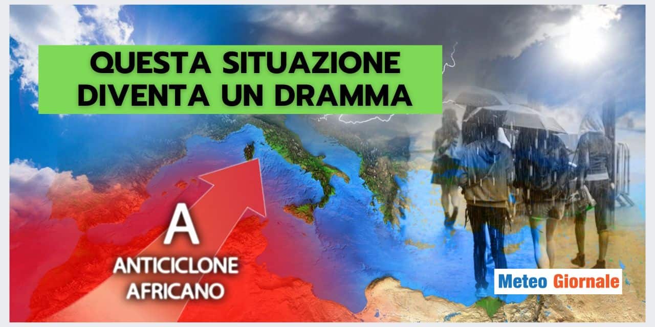 Meteo: Italia sempre divisa in due, oramai è un dramma