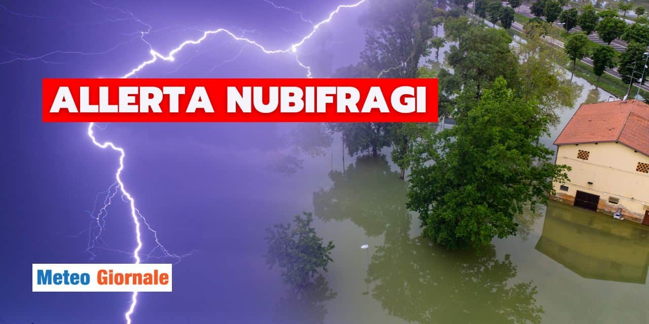 Meteo: allerta nubifragi, alcune regioni nel mirino tra poche ore