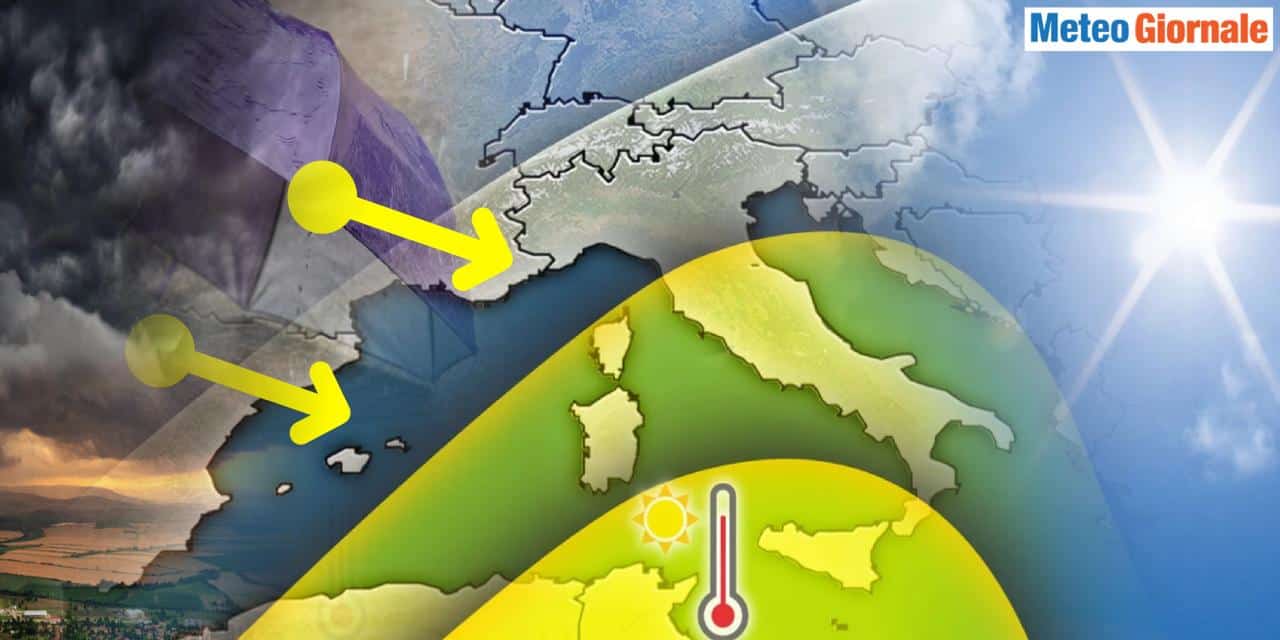 Meteo Weekend: ritornano anticiclone e caldo, poi una variazione improvvisa