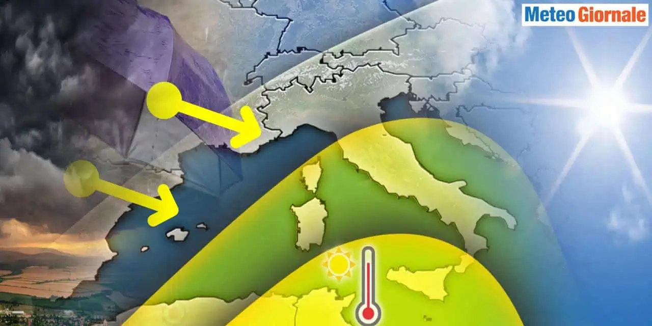 Arrivano piogge e temporali dopo il weekend soleggiato