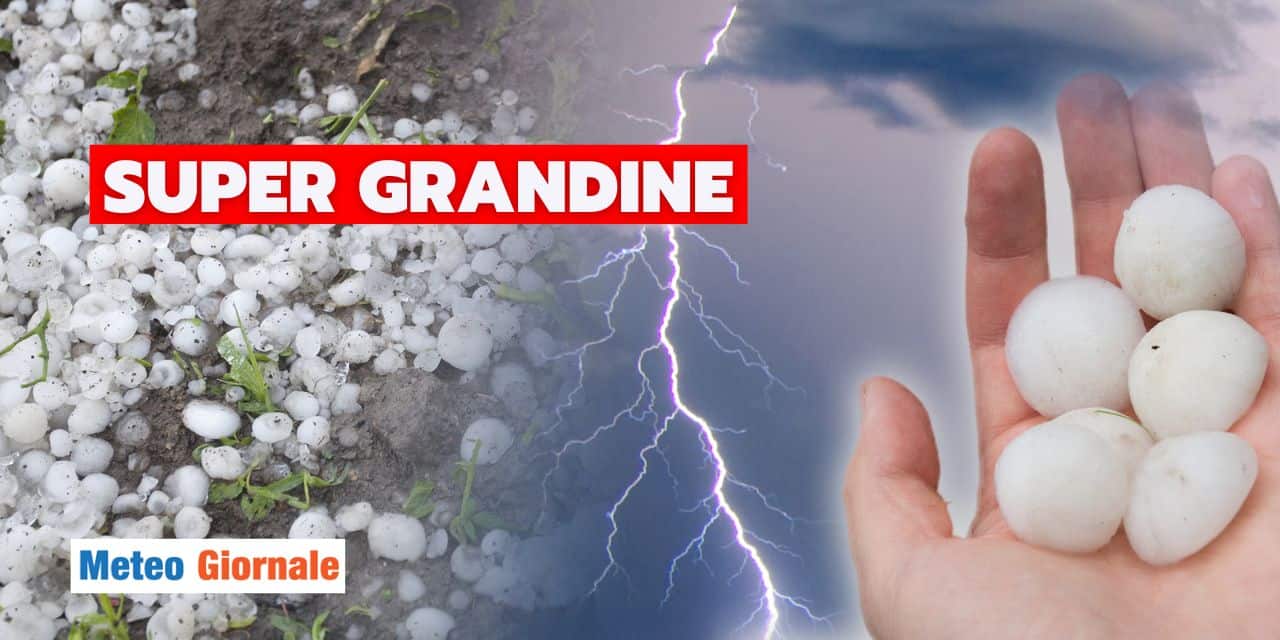 Meteo: furia temporali, grandine grossa nella prima settimana di Giugno