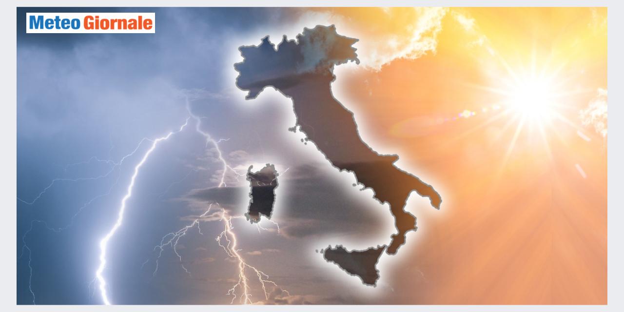 Italia divisa tra temporali e caldo estivo