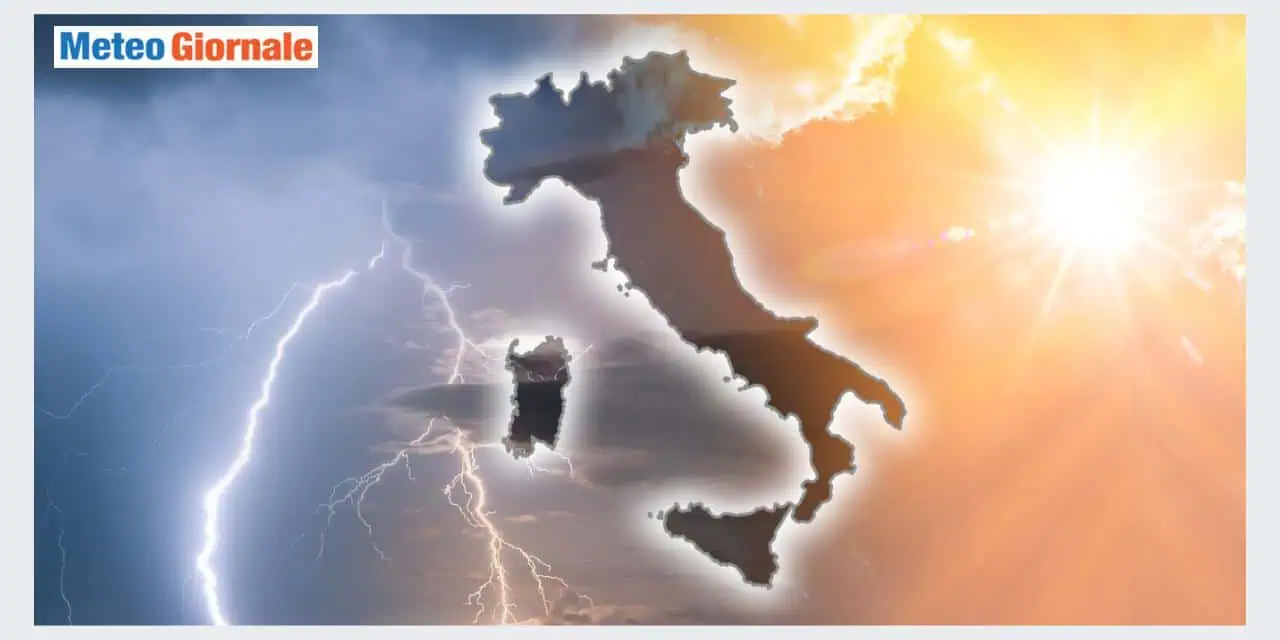 Italia divisa tra temporali e caldo estivo