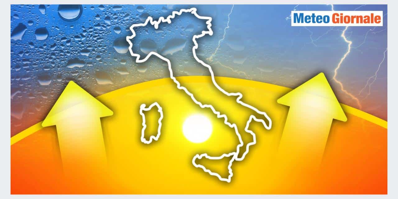 Meteo bizzarro sull'Italia, caldo e temporali per tutta la settimana