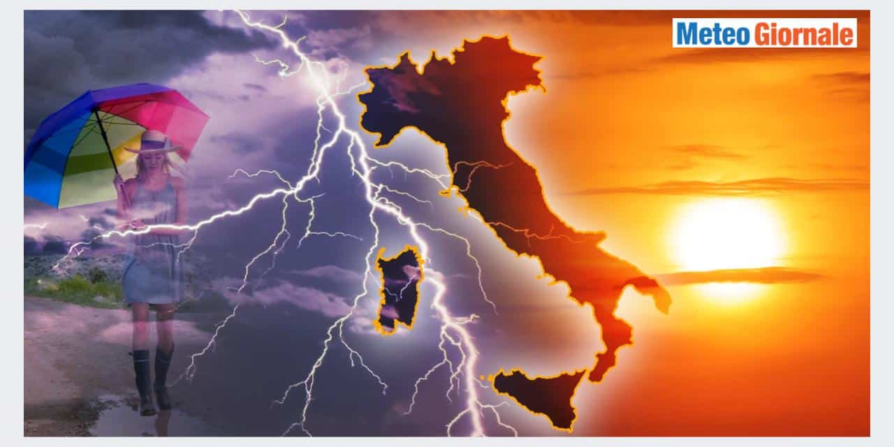 Meteo: la prossima settimana tra violenti temporali e caldo africano