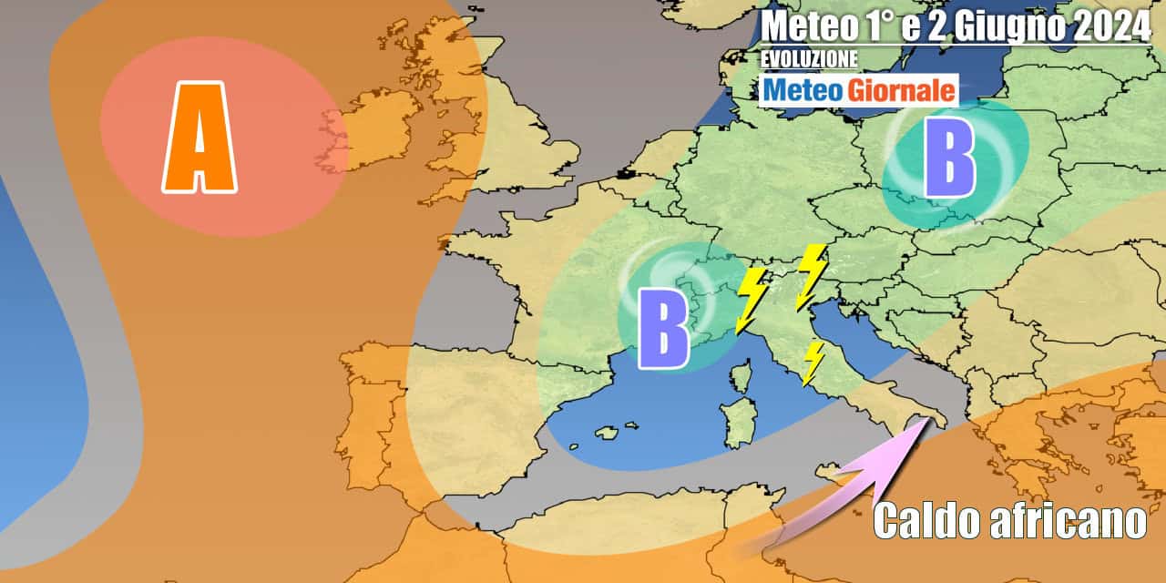Meteo Italia: Giugno partirà ancora instabile, prima di una svolta