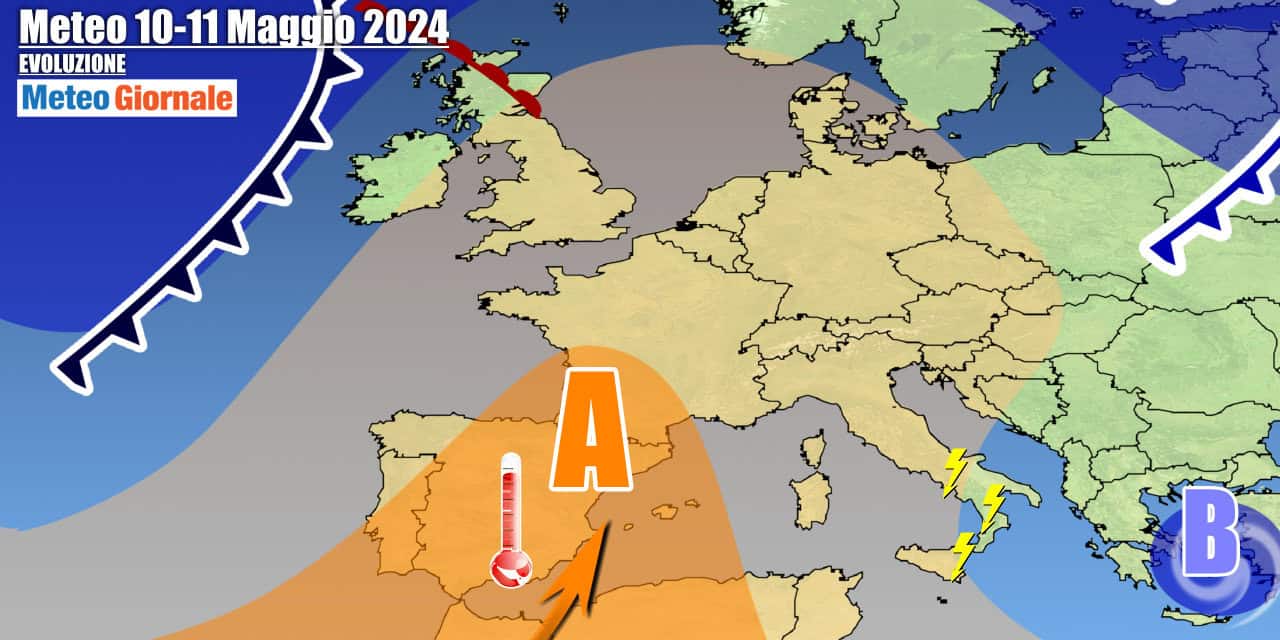 Meteo Italia: vortice di temporali sino a venerdì, nel weekend sole e caldo