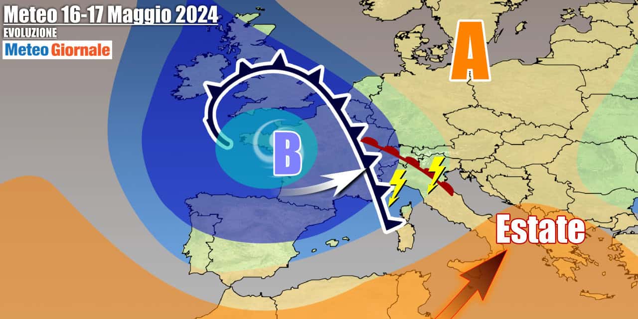 Meteo 7 Giorni: forte maltempo al Nord, scoppia l’Estate al Sud