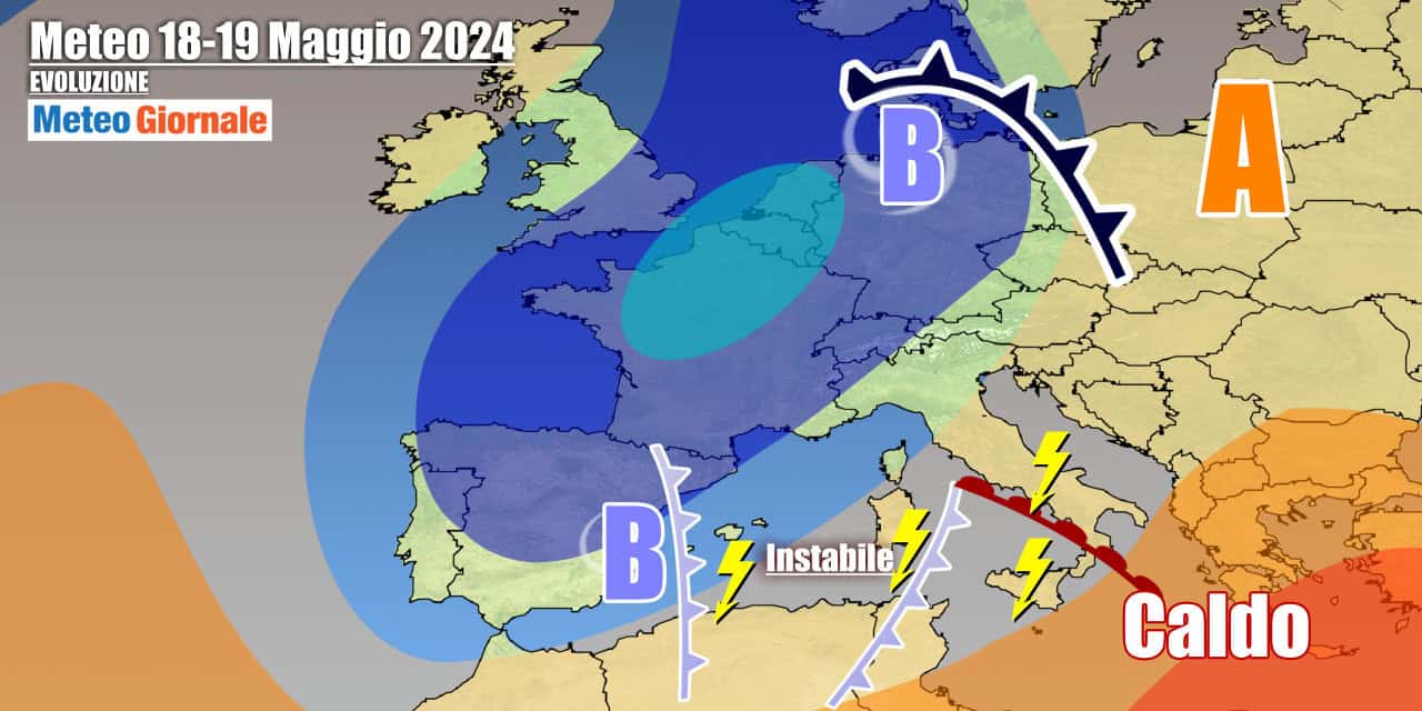 Meteo Italia: persistente instabilità, arrivano nuovi temporali nel weekend