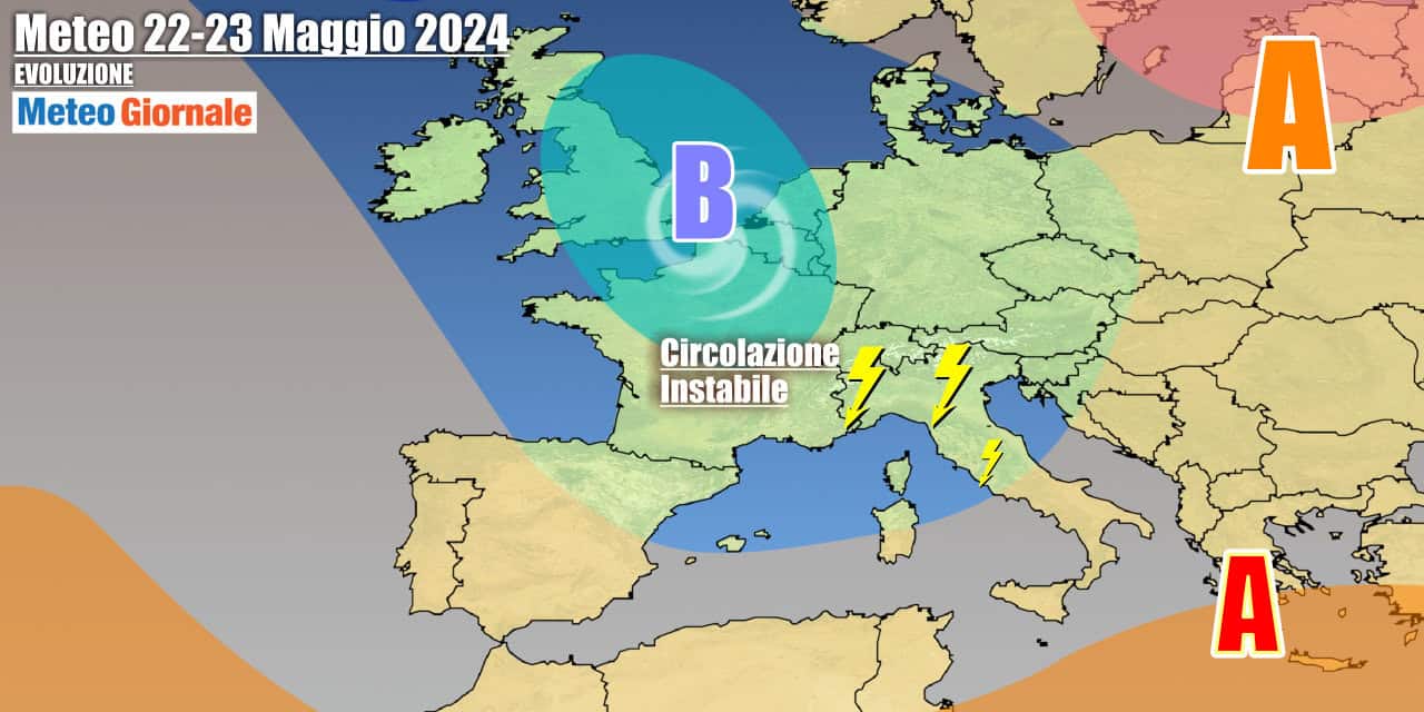 Meteo Italia: fase di acuto maltempo al Nord, poi instabile sino al weekend