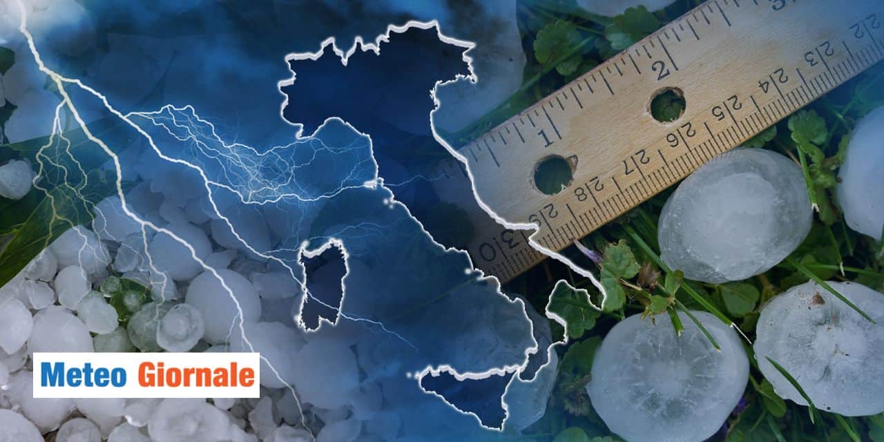 Meteo: Maggio estremo, grandine grossa la prossima settimana?
