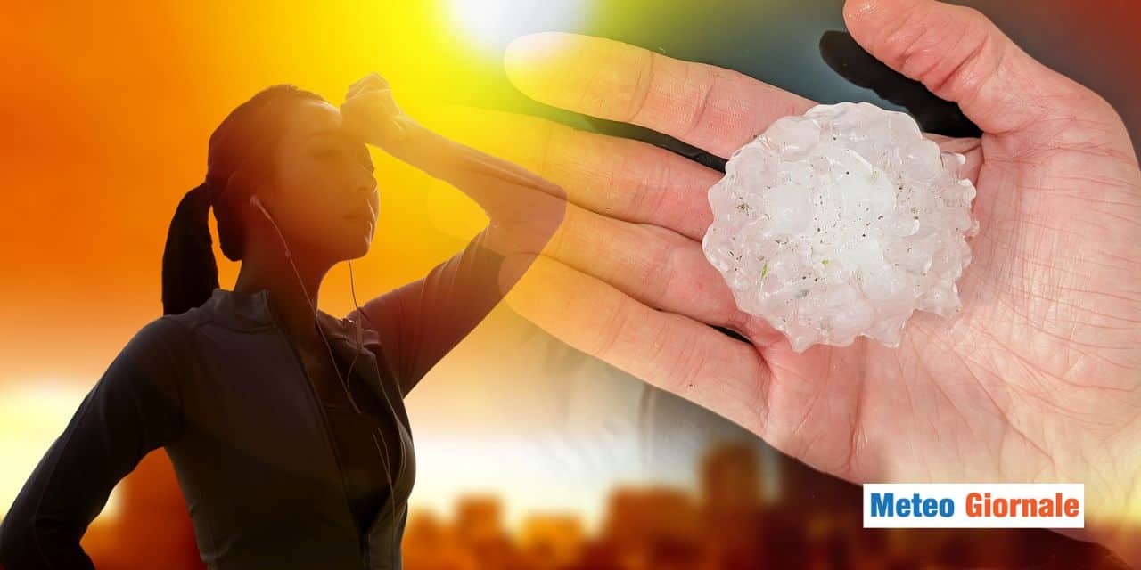 Meteo: grandine grossa, venti forti, caldo anomalo. C'è di tutto la prossima settimana
