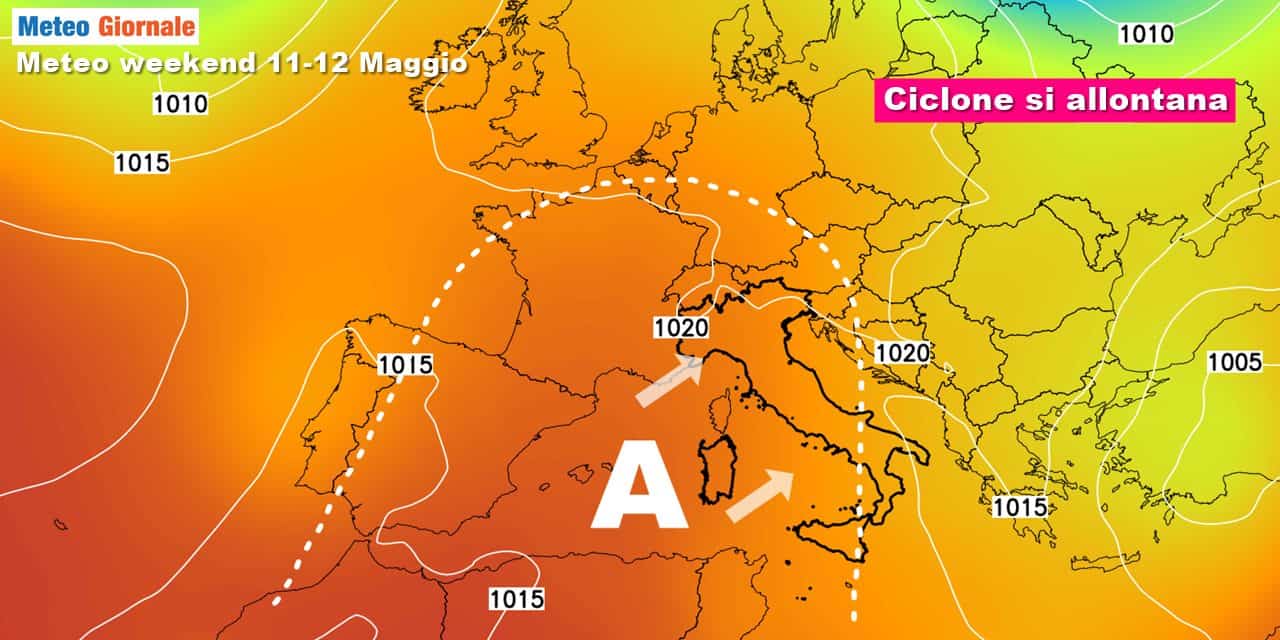 Meteo: nel weekend ritorno prepotente dell'alta pressione