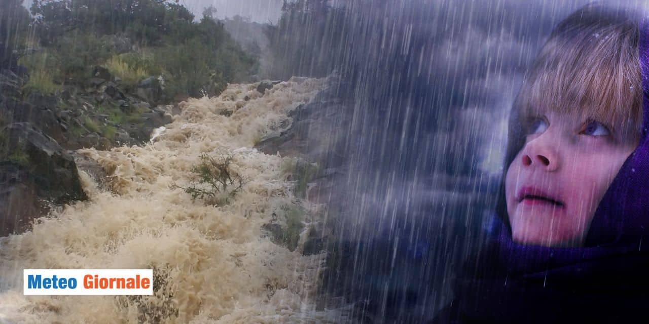 Meteo: violenti nubifragi e alluvioni serio pericolo nei prossimi giorni