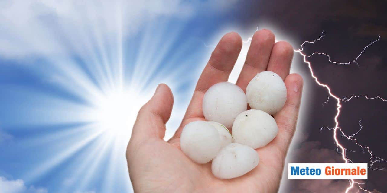 Meteo: temporali intensi con grandine, serio rischio nelle prossime ore