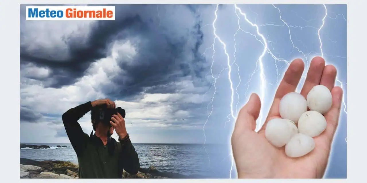 Sabato e domenica con temporali e grandine