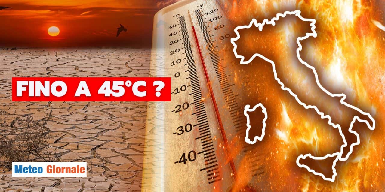 Meteo: caldo folle tra pochi giorni, si puntano i 45°C