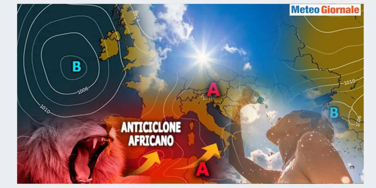 Italia tra fiammate africane e temporali