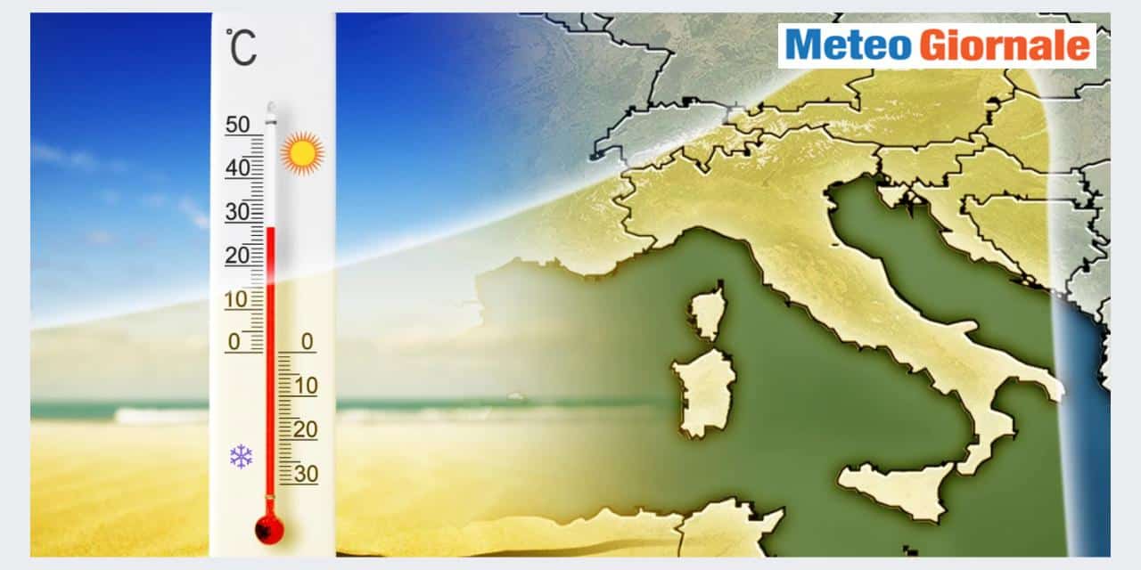 Meteo: Aumentano le TEMPERATURE, via al caldo, i picchi previsti