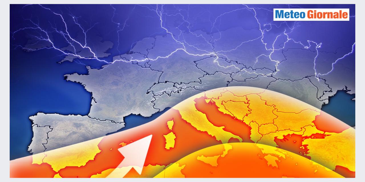 Caldo africano contrapposto ad infiltrazioni instabili