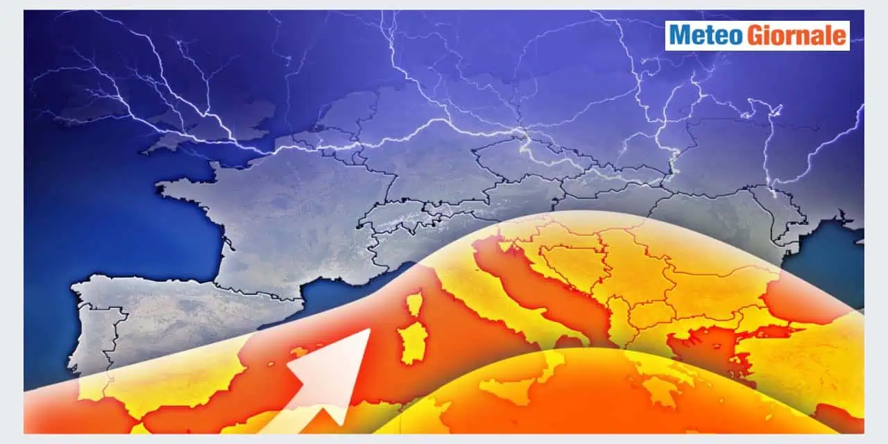 Caldo africano contrapposto ad infiltrazioni instabili