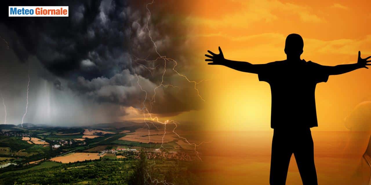 Meteo weekend tra caldo soffocante e primi violenti temporali, poi novità