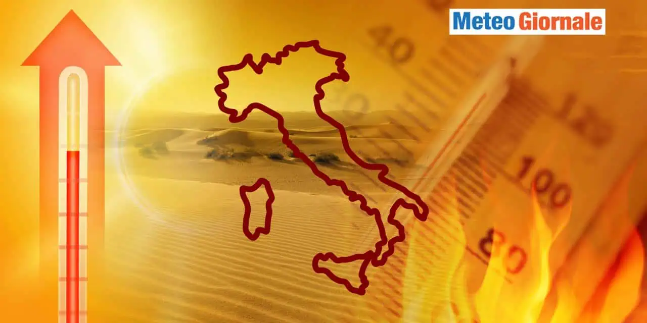 Caldo africano all'assalto dell'Italia
