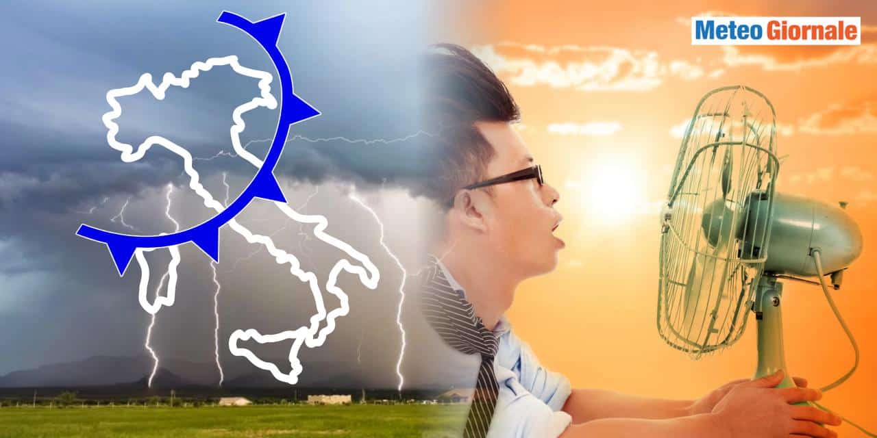 Meteo: irrompe ciclone, caldo in ritirata e crollo temperature in picchiata