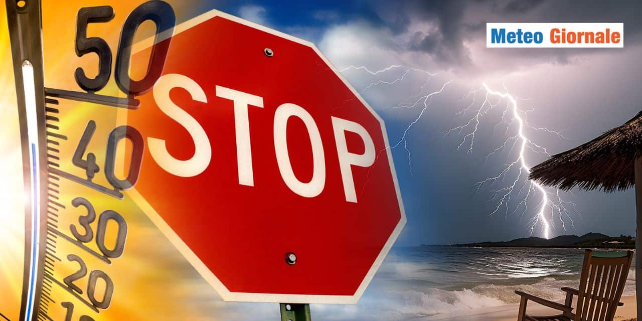 Meteo: dai 40°C ai violenti temporali in men che non si dica