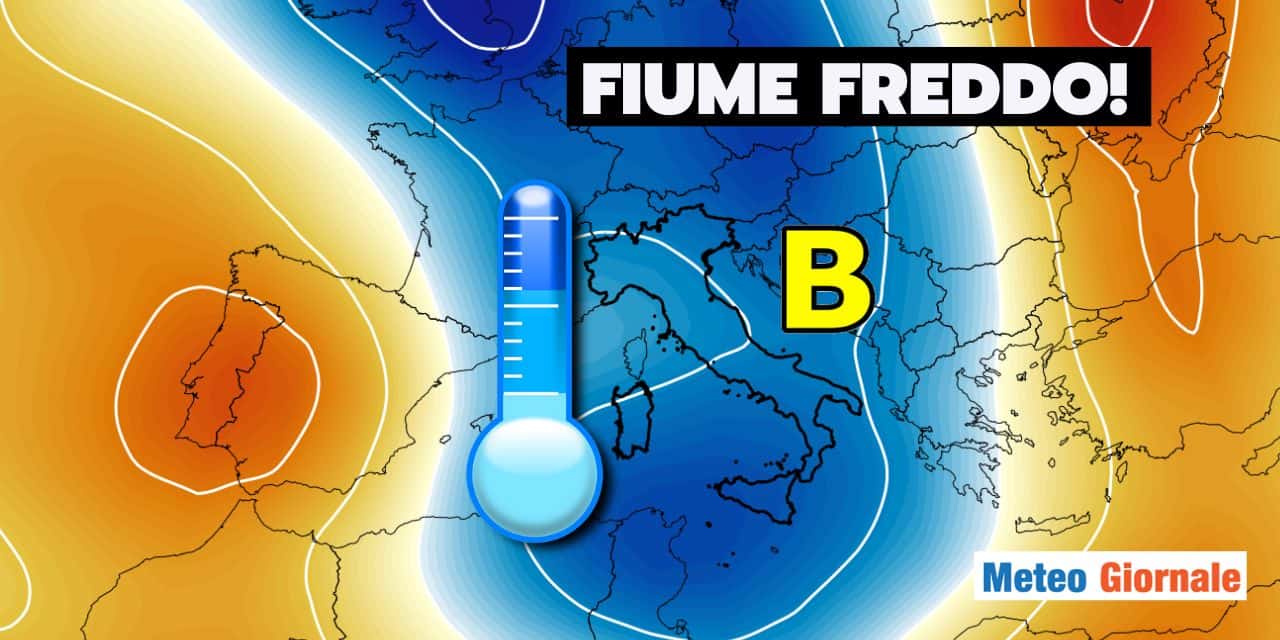 Meteo: fiume freddo verso l'Italia, ora cambia tutto!