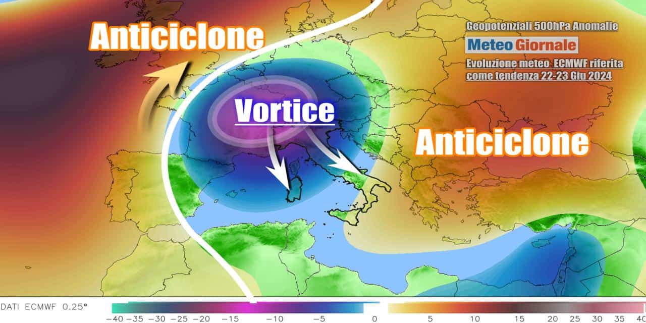 Meteo fine Giugno: si ribalta tutto, Italia in balia di una goccia fredda