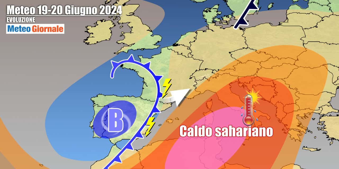 Meteo Italia: fiammata africana in arrivo, ma da giovedì primi temporali