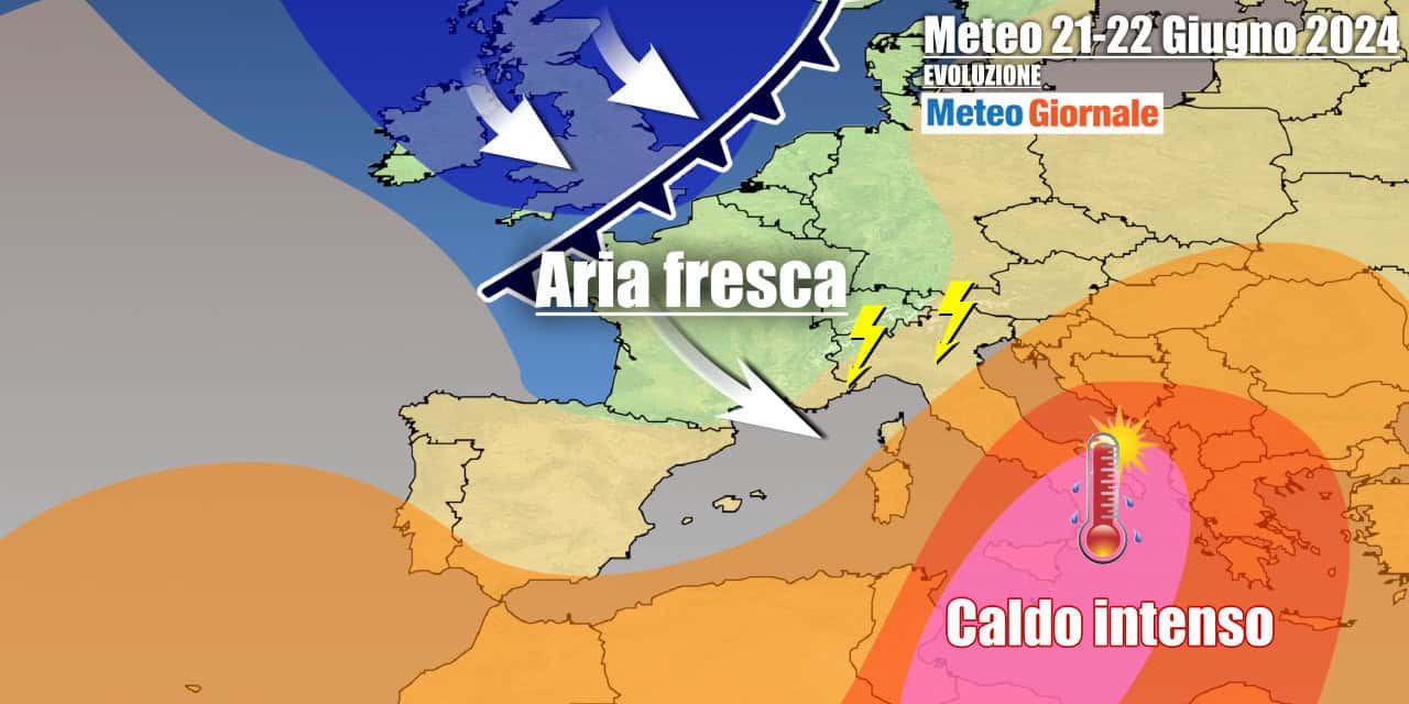 Meteo Italia: presto stop super caldo, con temporali e crollo temperature