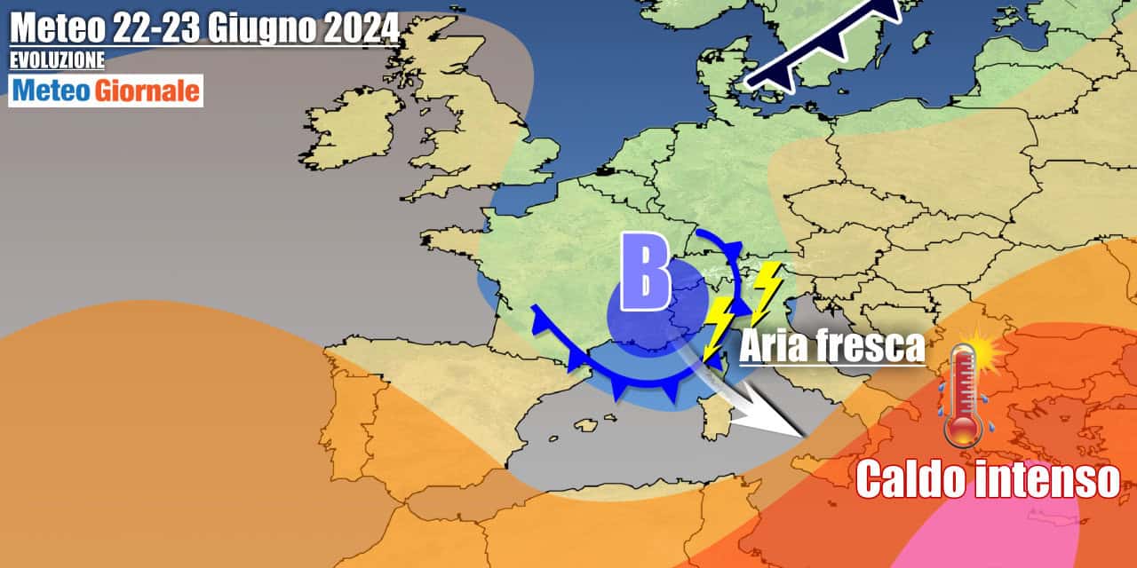 Meteo Italia: assalto di temporali in arrivo e refrigerio, break Estate