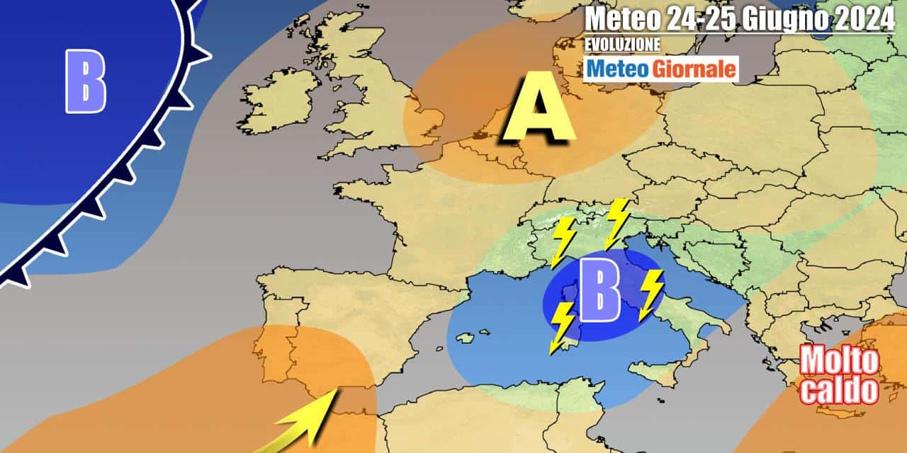 Meteo Italia: arriva ciclone carico di temporali e grandine, break Estate