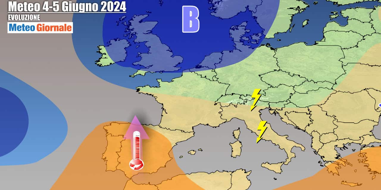 Meteo Italia: dopo i temporali arriverà di colpo l’Anticiclone Africano
