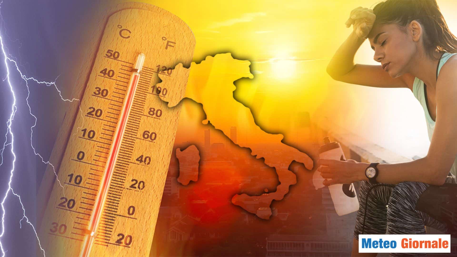 Meteo, oggi e domani forti temporali, poi Alta Pressione africana e patiremo il Caldo