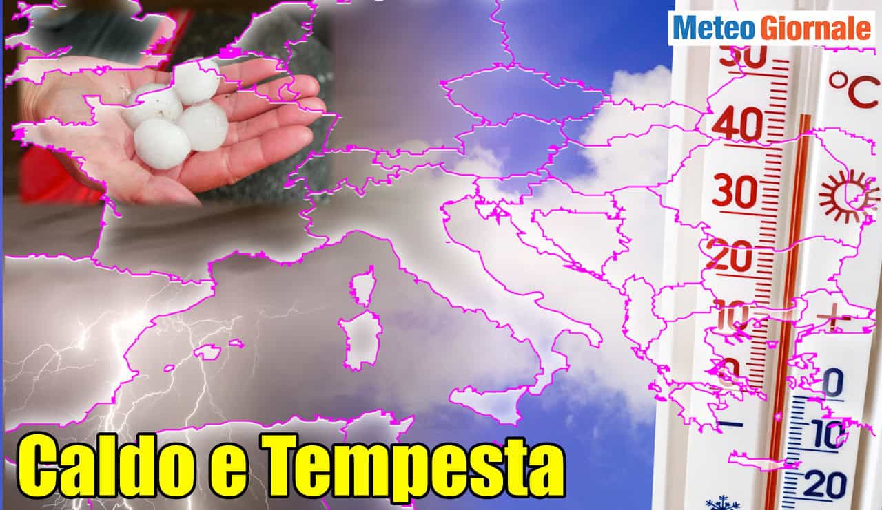 Previsioni meteo: Italia si spacca in due, parte Caldo africano e altrove raffica di Temporali