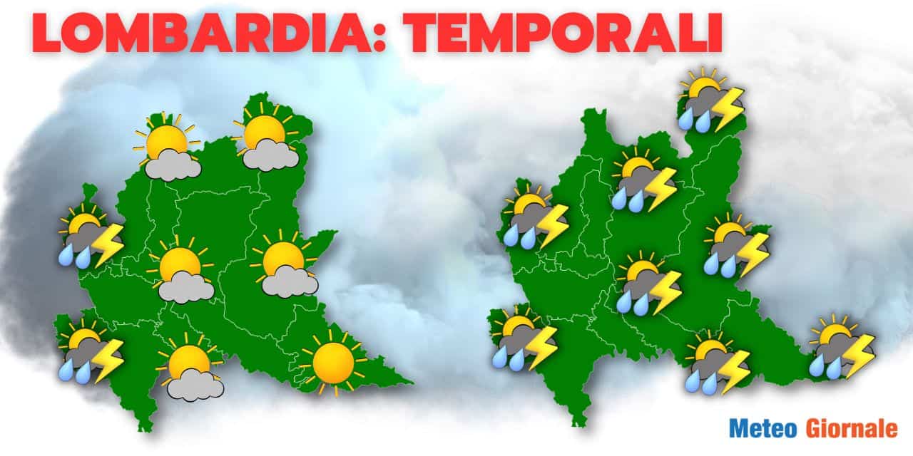 Meteo Lombardia, preoccupante escalation di temporali, nubifragi e grandinate