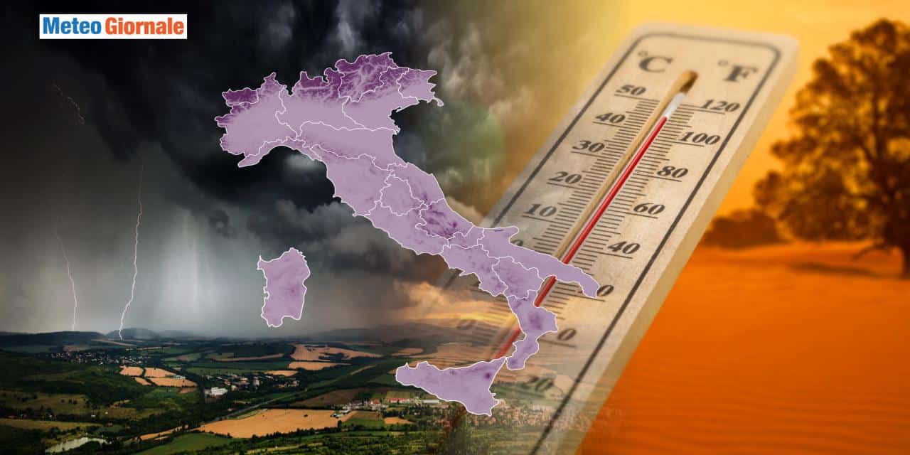 Meteo: cambia tutto la prossima settimana, parte d’Italia nella burrasca